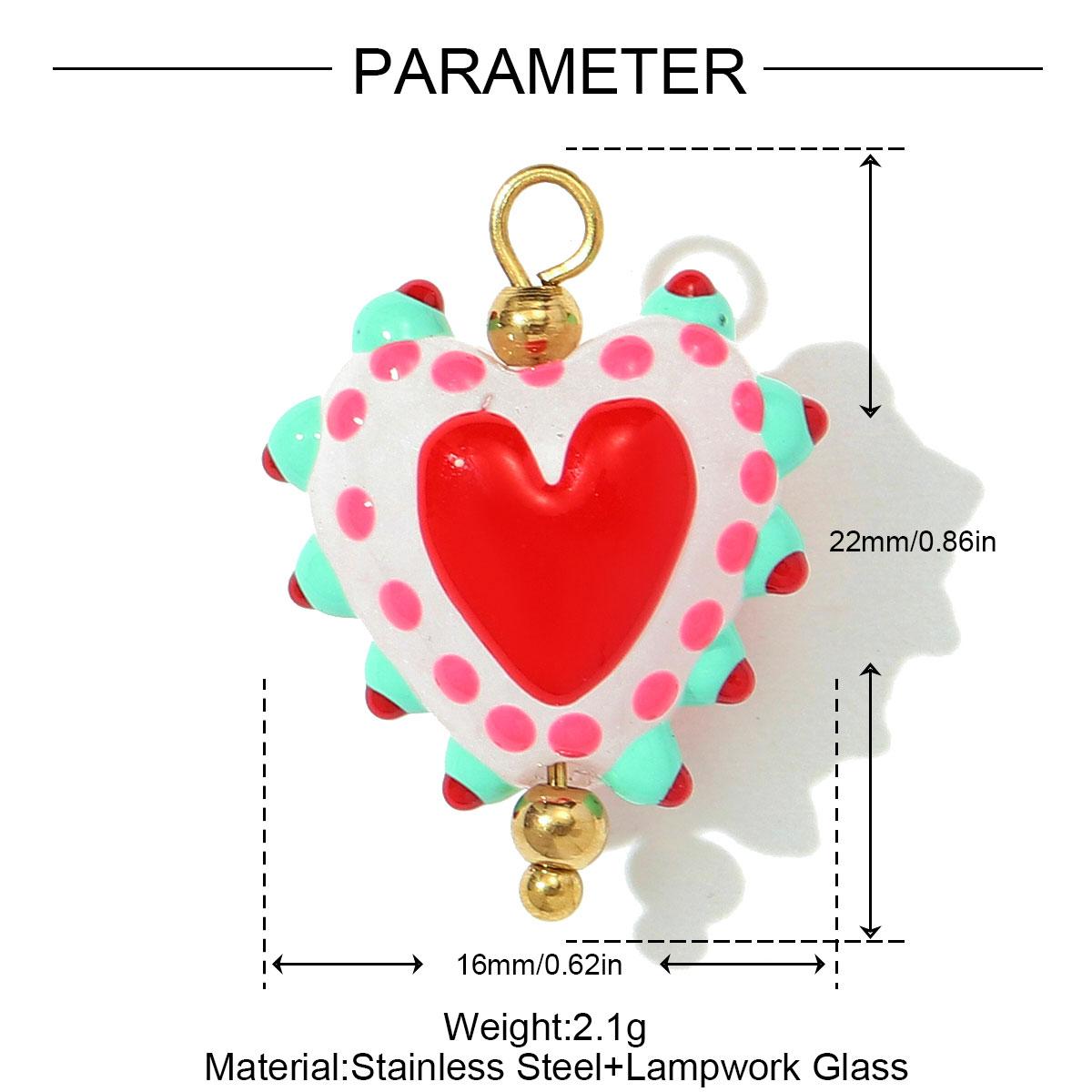 3pcs/Lot Cute Stainless Steel Heart Lampwork Glass Necklace Pendant Love DIY Earring Charms Women Handmade Twisted Wire Jewelry
3pcs/Lot Cute Stainless Steel Heart Lampwork Glass Necklace Pendant Love DIY Earring Charms Women Handmade Twisted Wire Jewelry
