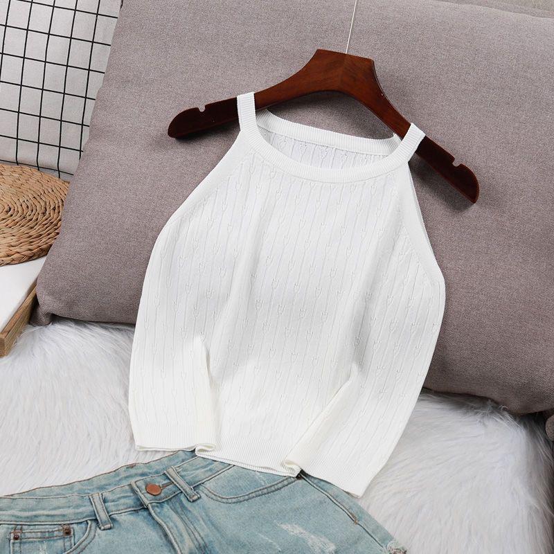 Spring & Summer French Chic Halter Knit Camisole: Women s Casual Cropped Top L (110-120 lbs) белый
Spring & Summer French Chic Halter Knit Camisole: Women s Casual Cropped Top L (110-120 lbs) белый