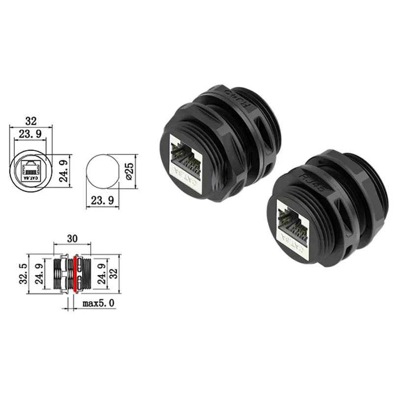M25 RJ45 CAT6A Екранований мережевий роз єм Водонепроникний CAT6 Гігабітний екранований авіаційний роз єм 8-контактний Позолочений IP68 Панельний роз єм CAT6
M25 RJ45 CAT6A Екранований мережевий роз єм Водонепроникний CAT6 Гігабітний екранований авіаційний роз єм 8-контактний Позолочений IP68 Панельний роз єм CAT6