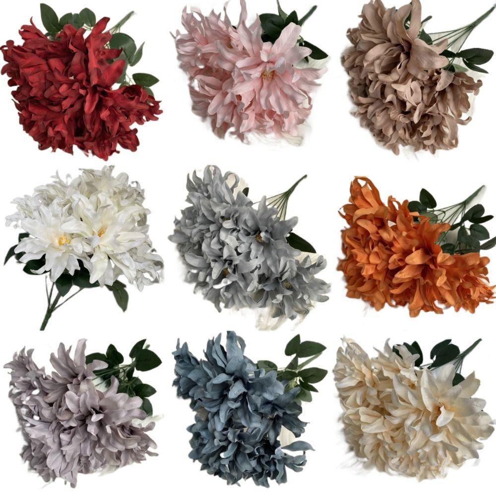 7 Heads Dahlia Artificial Flower 45CM Violet Bridal Bouquet New Fake Flowers Home Decor світло-фіолетового кольору
7 Heads Dahlia Artificial Flower 45CM Violet Bridal Bouquet New Fake Flowers Home Decor світло-фіолетового кольору