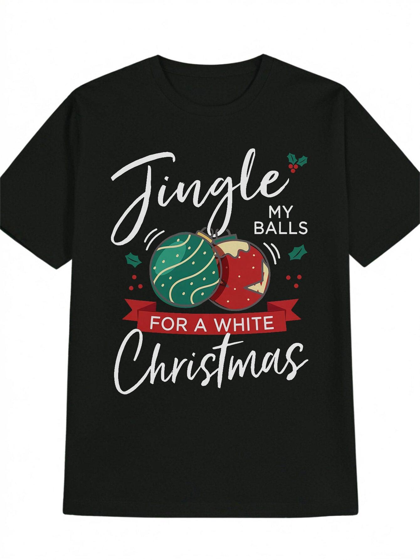 Casual Round Neck T-shirt with Green Apple & Strawberry Print - Single My Balls for a White Christmas Design XXXXL
Casual Round Neck T-shirt with Green Apple & Strawberry Print - Single My Balls for a White Christmas Design XXXXL