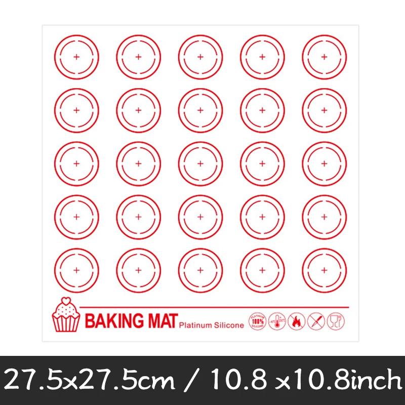 27,5 см Силиконовый коврик для выпечки, подкладка, лист для выпечки, кондитерские инструменты, антипригарный коврик для раскатки теста, вкладыш для противня, для макарон, торта, печенья
27,5 см Силиконовый коврик для выпечки, подкладка, лист для выпечки, кондитерские инструменты, антипригарный коврик для раскатки теста, вкладыш для противня, для макарон, торта, печенья