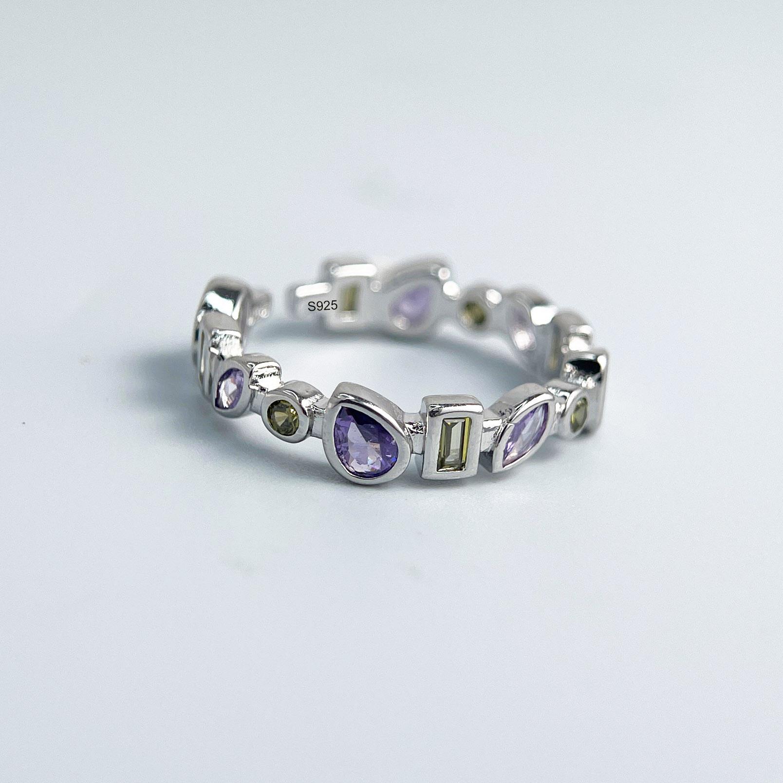 925 Sterling Silver Rings for Women Couple Minimalist Handmade Simple Purple Stone Ring Fine Jewelry Gift Prevent Allergy resizable
925 Sterling Silver Rings for Women Couple Minimalist Handmade Simple Purple Stone Ring Fine Jewelry Gift Prevent Allergy resizable