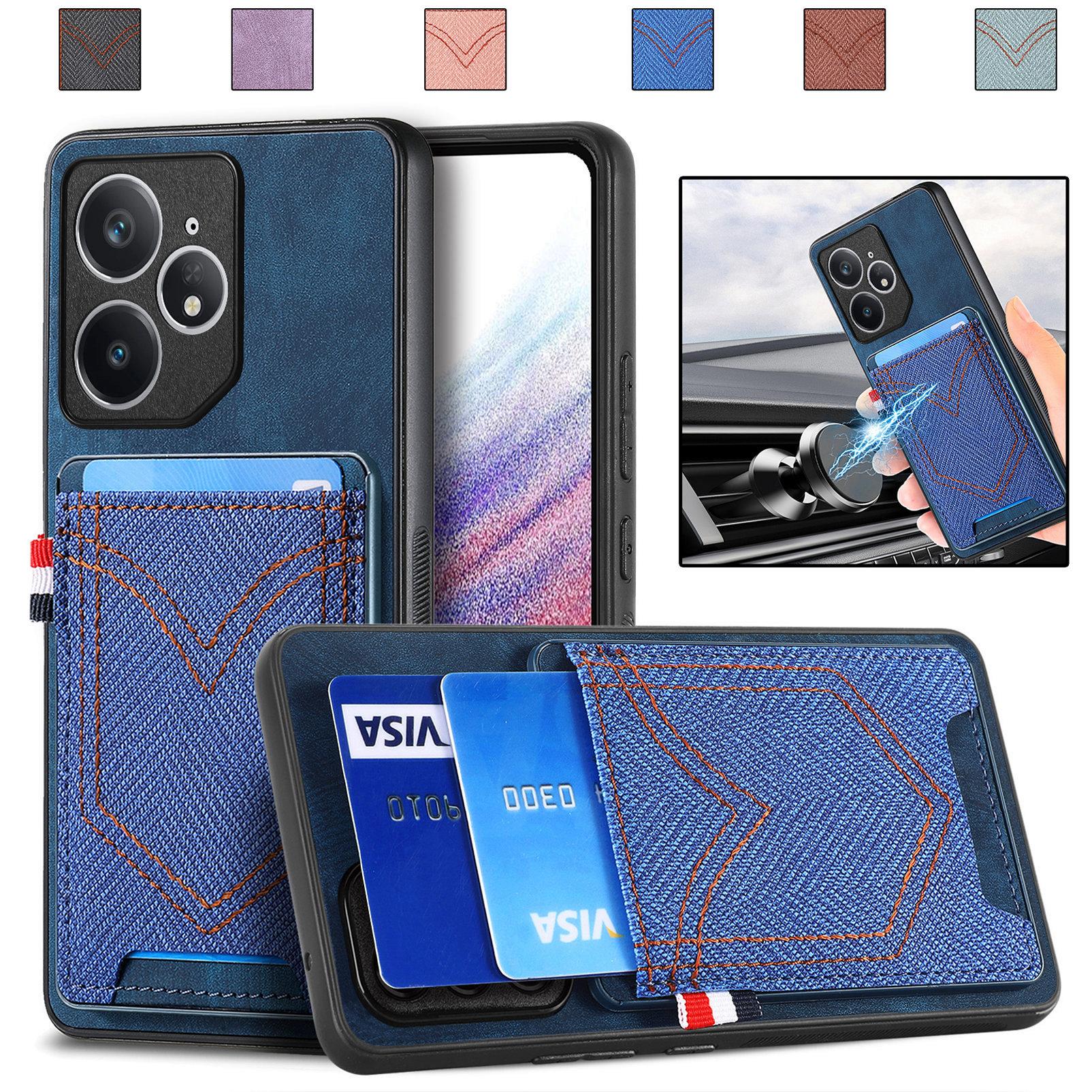 For Realme Neo7 5G Phone Case Retro Jean Cloth Texture Leather Back Cover with Card Holder Blue
For Realme Neo7 5G Phone Case Retro Jean Cloth Texture Leather Back Cover with Card Holder Blue