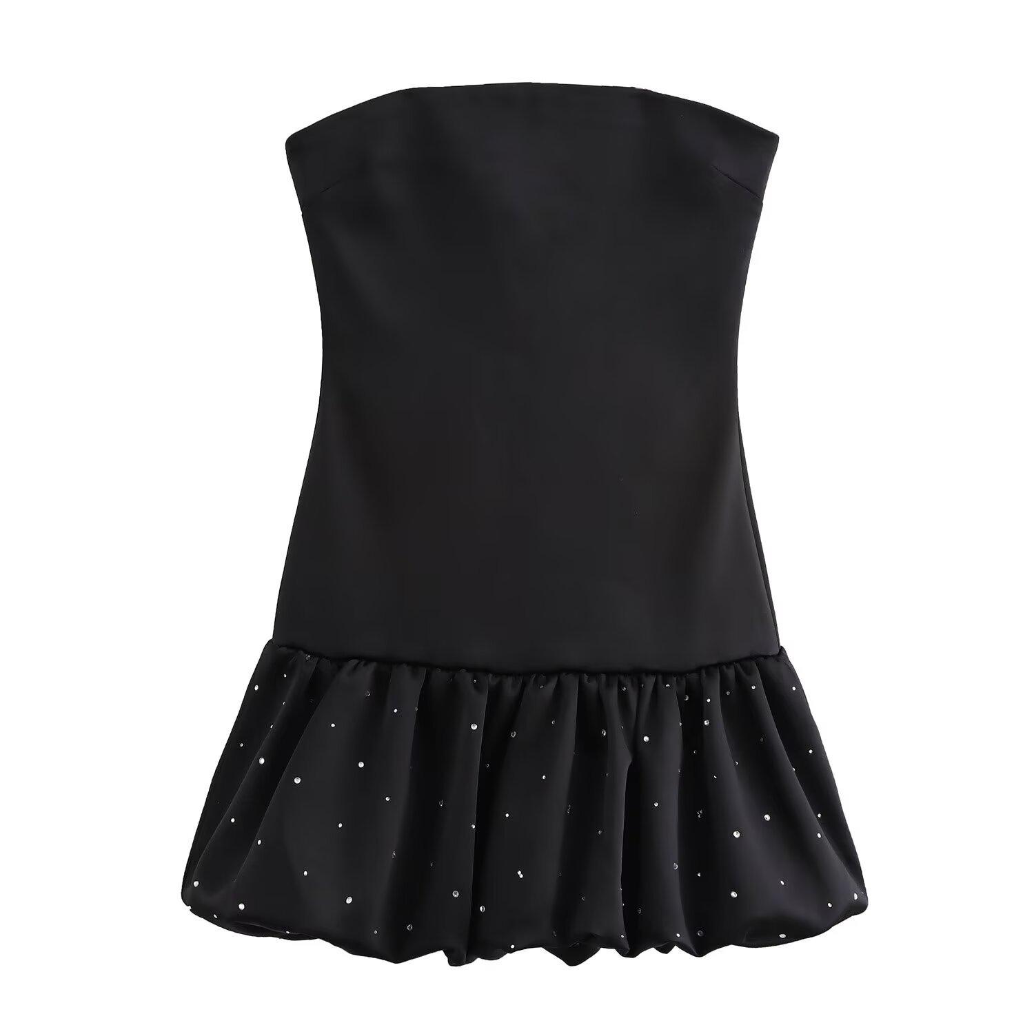 2025 Early Spring Rhinestone Silk Satin Dress - Women s Fashion European & American Styles Medium чёрный
2025 Early Spring Rhinestone Silk Satin Dress - Women s Fashion European & American Styles Medium чёрный