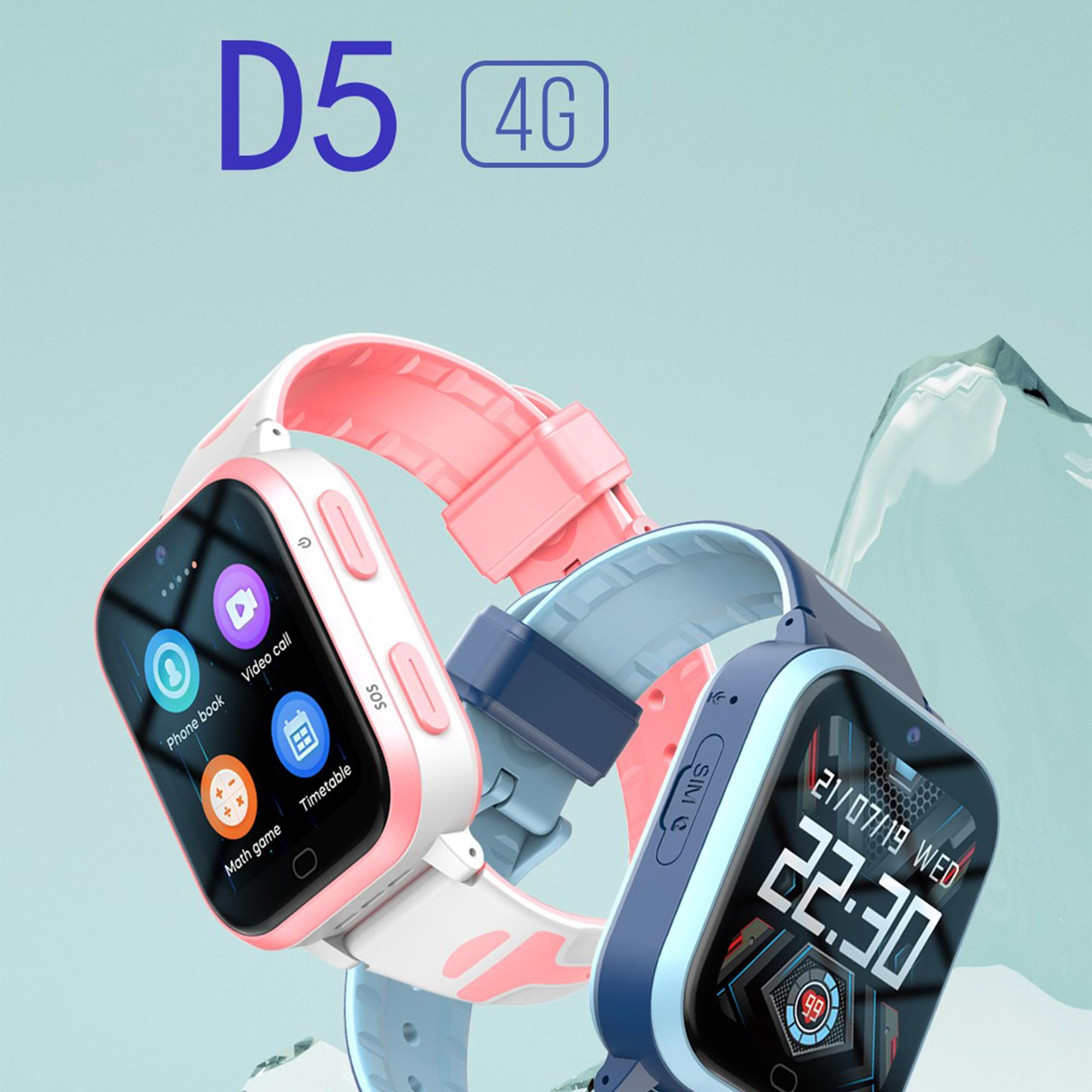 D5 1,69-дюймовий HD-камера Відеодзвінок Трекер розташування Android 8.1 4G Дитячий смарт-годинник Blue
D5 1,69-дюймовий HD-камера Відеодзвінок Трекер розташування Android 8.1 4G Дитячий смарт-годинник Blue