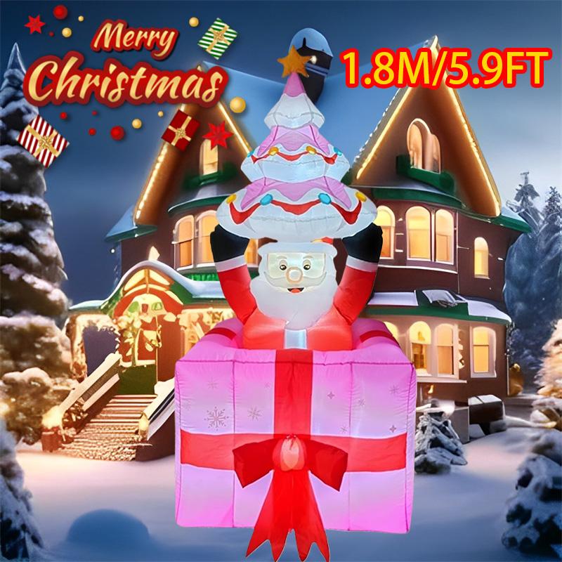 Christmas Decoration Box Santa Claus Can Lift Up and Down Christmas Inflatable Model Luminous Christmas Atmosphecre Decor Model EU Plug
Christmas Decoration Box Santa Claus Can Lift Up and Down Christmas Inflatable Model Luminous Christmas Atmosphecre Decor Model EU Plug