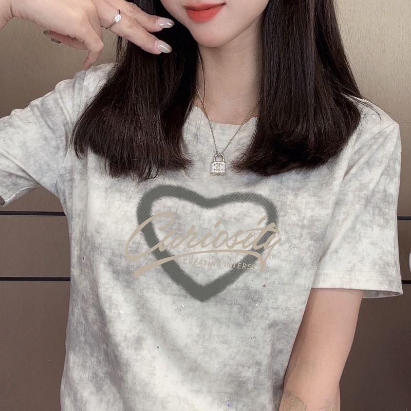 Women s Slimming Sequin Print Short Sleeve T-Shirt - High-End Fashionable Summer Petite Top M - 90-100 Jin
Women s Slimming Sequin Print Short Sleeve T-Shirt - High-End Fashionable Summer Petite Top M - 90-100 Jin