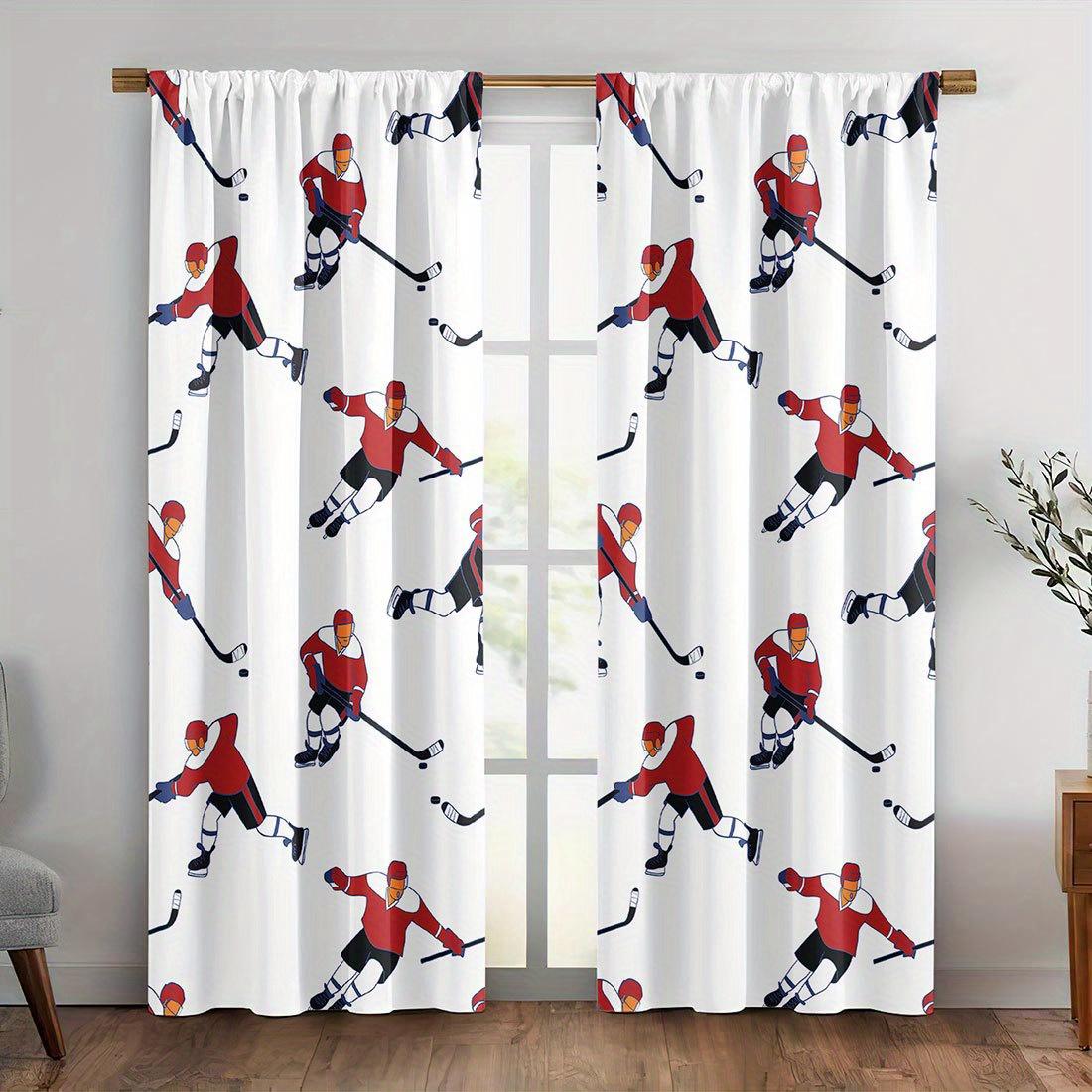 Hockey Player Print Curtains Polyester Fabric Suitable Bedroom Living Room Decoration Curtain Machine Washable Ideal For Great W100*H70(CM)-Hooks&1PCS
Hockey Player Print Curtains Polyester Fabric Suitable Bedroom Living Room Decoration Curtain Machine Washable Ideal For Great W100*H70(CM)-Hooks&1PCS