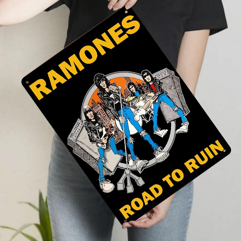 RAMONES Road To Ruin Metal Tin Sign Vintage Rock Band Poster Wall Decor for Music Room Bar 20x30cm(7.8x11.8inch)
RAMONES Road To Ruin Metal Tin Sign Vintage Rock Band Poster Wall Decor for Music Room Bar 20x30cm(7.8x11.8inch)