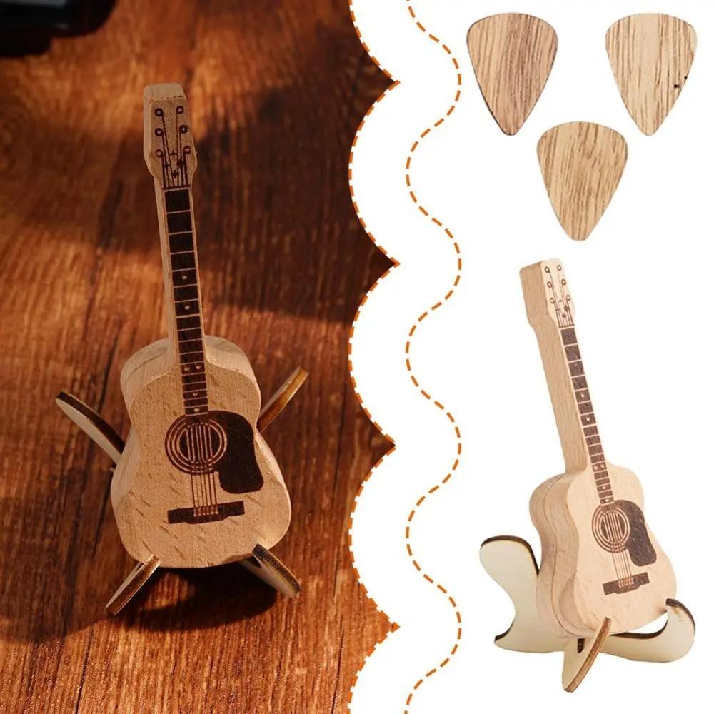 Smooth Edge Wooden Guitar Pick Case with Display Stand Guitar Pick Storage Case Guitarists 1set
Smooth Edge Wooden Guitar Pick Case with Display Stand Guitar Pick Storage Case Guitarists 1set