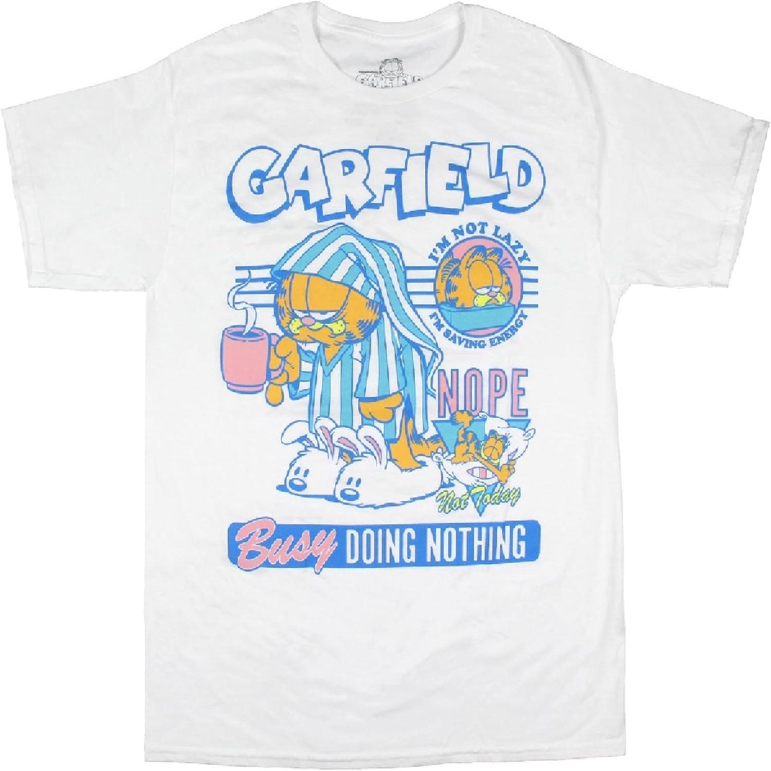 Garfield Men s Busy Doing Nothing Adult Short Sleeve Graphic Print Crewneck T-Shirt XXXXXL білий
Garfield Men s Busy Doing Nothing Adult Short Sleeve Graphic Print Crewneck T-Shirt XXXXXL білий