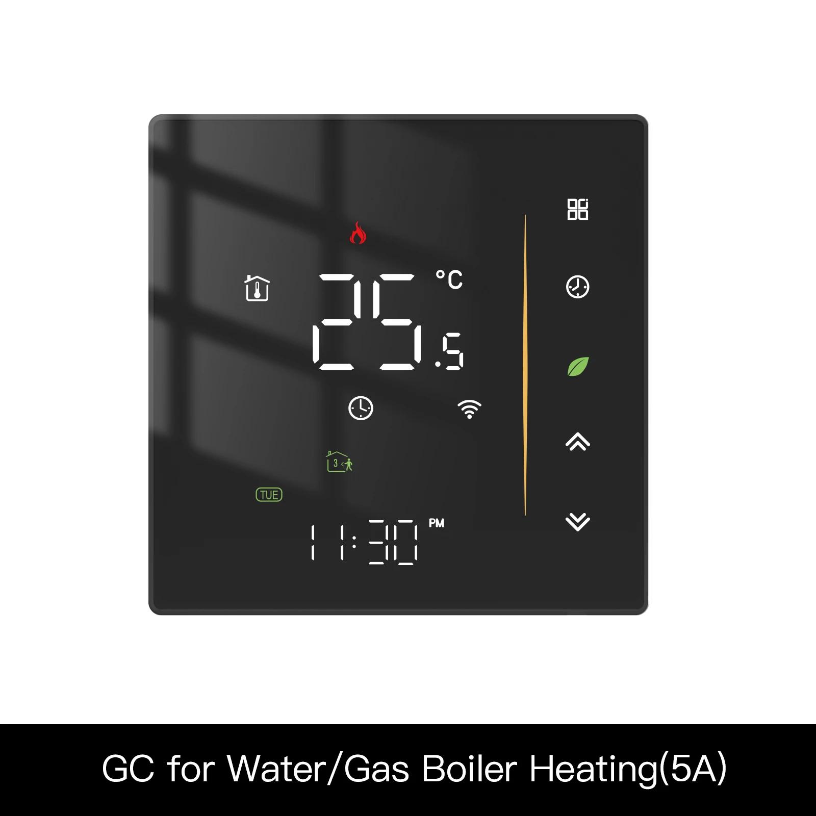 Thermostat WiFi Wireless Room Temperature Controller of Water/Electric Floor Heating Gas Boiler Humidity Tuya Work with Alexa WHT-006-GC-BK-MS
Thermostat WiFi Wireless Room Temperature Controller of Water/Electric Floor Heating Gas Boiler Humidity Tuya Work with Alexa WHT-006-GC-BK-MS