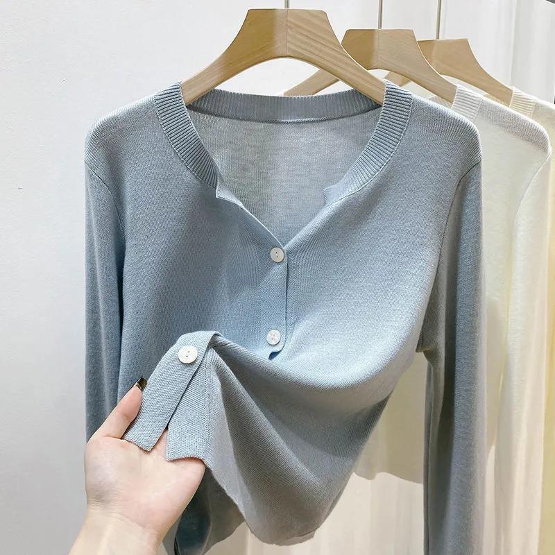 Women s V-Neck Knit Cardigan Long Sleeve Slim Fit Casual Commute Top L
Women s V-Neck Knit Cardigan Long Sleeve Slim Fit Casual Commute Top L