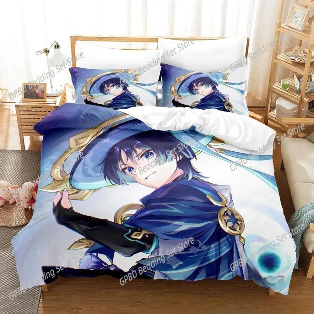 Anime Game Genshin Impact Scaramouche Beding Set Bedrom Soft Modern Bedspreads Comefortable Soft Duvet Cover Comfortable Quilt Cover Pilowcase 100*200cm Single
Anime Game Genshin Impact Scaramouche Beding Set Bedrom Soft Modern Bedspreads Comefortable Soft Duvet Cover Comfortable Quilt Cover Pilowcase 100*200cm Single