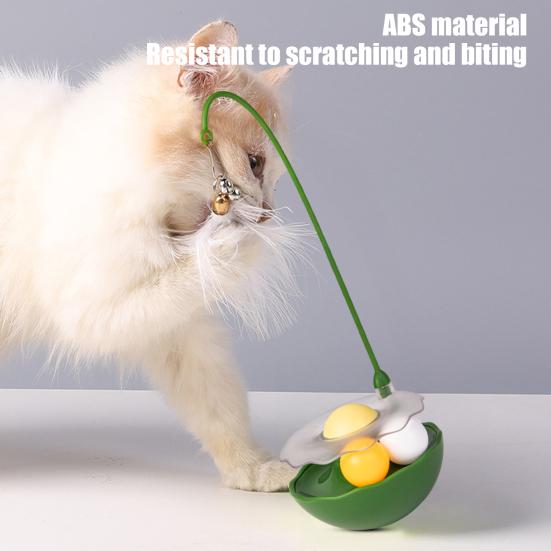 Interactive Cat Feather Toy Automatic Cat Toy Catnip Ball Feather Toy with Track Balls Bells for Indoor Cats Exercise Entertainment темно-зелений колір
Interactive Cat Feather Toy Automatic Cat Toy Catnip Ball Feather Toy with Track Balls Bells for Indoor Cats Exercise Entertainment темно-зелений колір