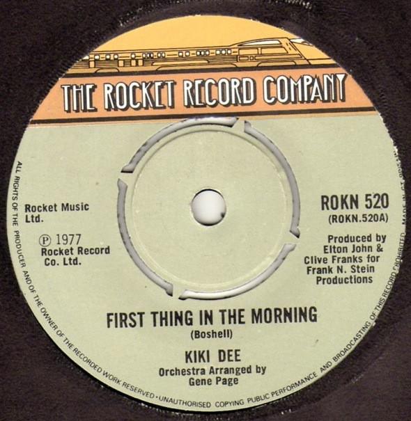7inch Record KIKI DEE First Thing In The Morning ROKN520 The Rocket Reco 1977 UK Pop Used
7inch Record KIKI DEE First Thing In The Morning ROKN520 The Rocket Reco 1977 UK Pop Used
