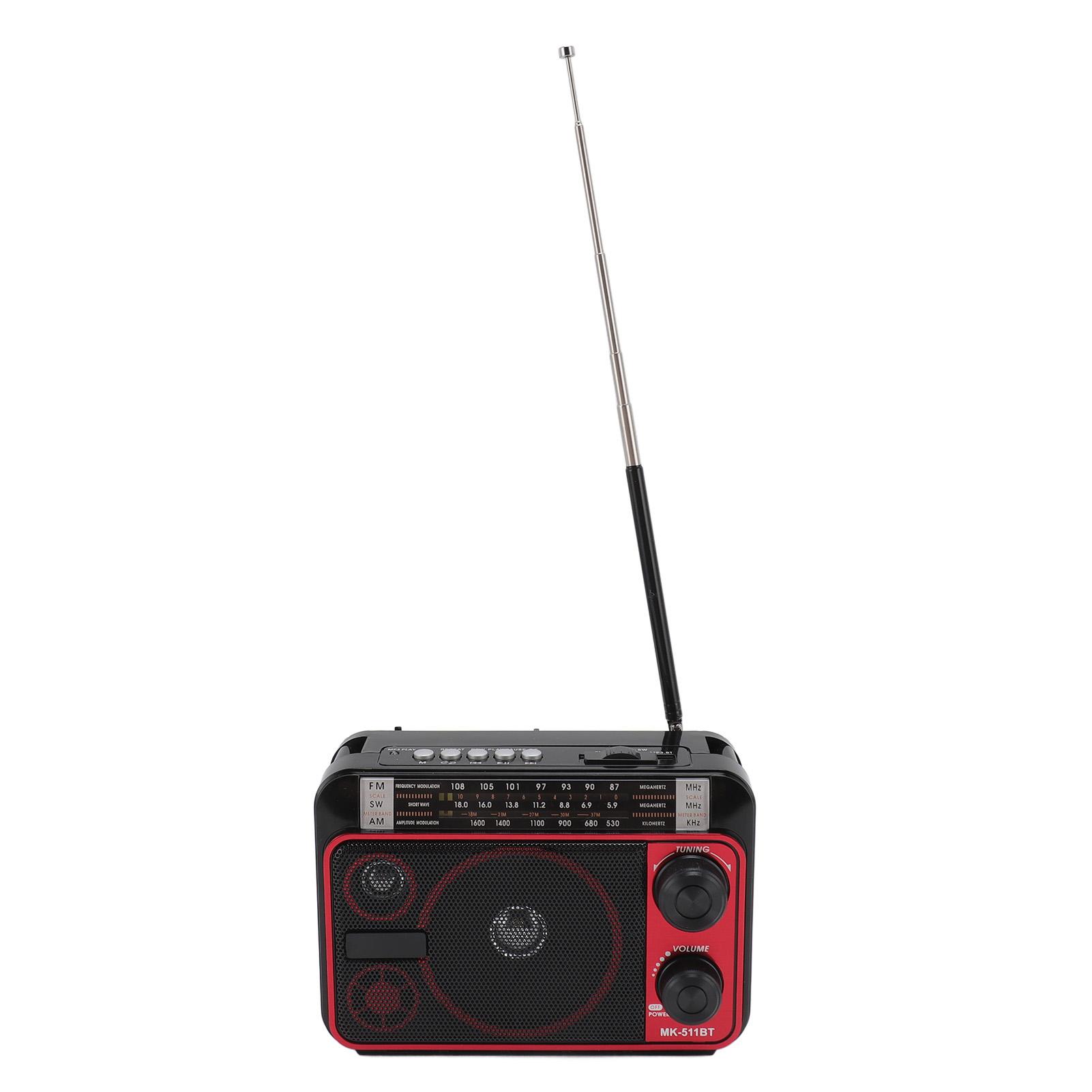 Портативне короткохвильове радіо FM AM SW Bluetooth 5.0 Багатофункціональне багатодіапазонне радіо з телескопічною US Plug червоний колір чорний
Портативне короткохвильове радіо FM AM SW Bluetooth 5.0 Багатофункціональне багатодіапазонне радіо з телескопічною US Plug червоний колір чорний
