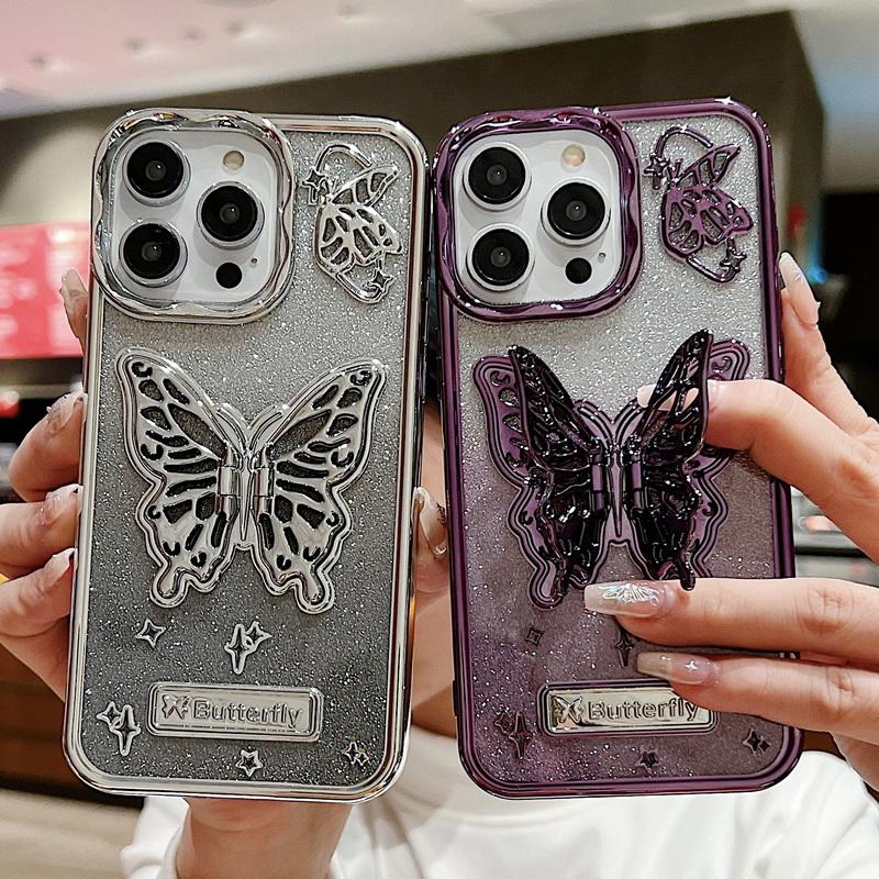 Стерео подставка-бабочка для Iphone 15 14 13 12 Pro Max блестящий тонкий роскошный чехол для телефона из ТПУ
Стерео подставка-бабочка для Iphone 15 14 13 12 Pro Max блестящий тонкий роскошный чехол для телефона из ТПУ