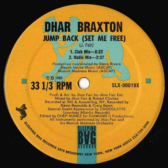 12-дюймовая пластинка DHAR BRAXTON - Jump Back (Освободи меня) SLX00019X Спальный мешок Re 1986 США Дэнс и Электроника Б/У
12-дюймовая пластинка DHAR BRAXTON - Jump Back (Освободи меня) SLX00019X Спальный мешок Re 1986 США Дэнс и Электроника Б/У