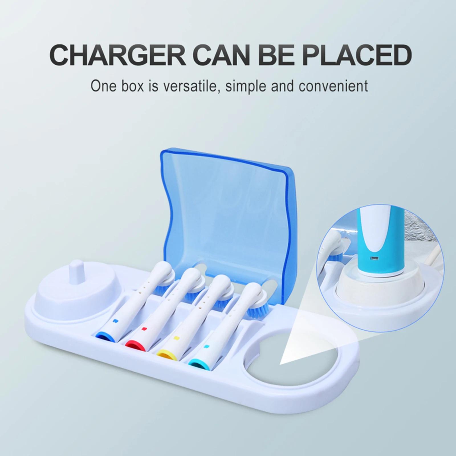Electric Toothbrush Stand Holder for Oral B Toothbrushes Organizer Mount Bathroom Organizer with 4 Brush Head Organizer Box
Electric Toothbrush Stand Holder for Oral B Toothbrushes Organizer Mount Bathroom Organizer with 4 Brush Head Organizer Box