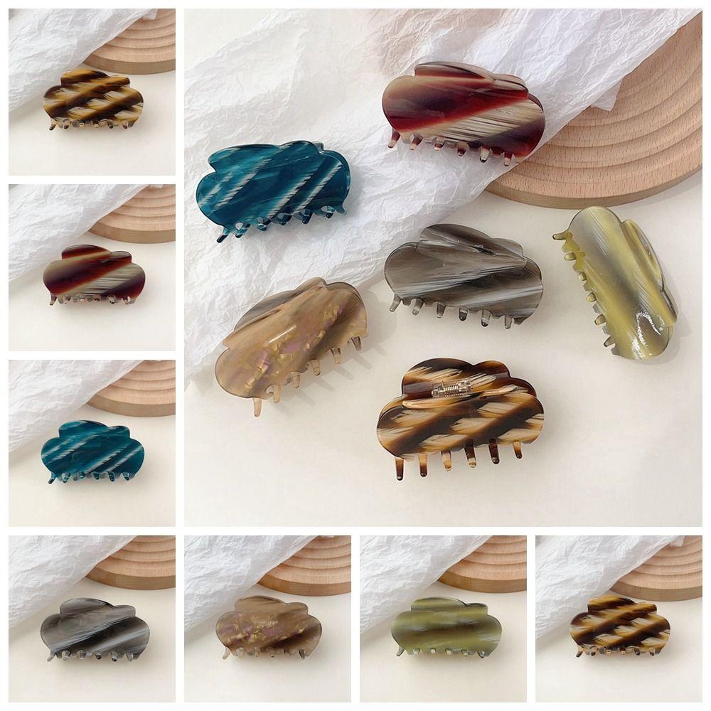 Печать в форме облака, коготь для волос, акриловый зажим, милый зажим для волос, женский