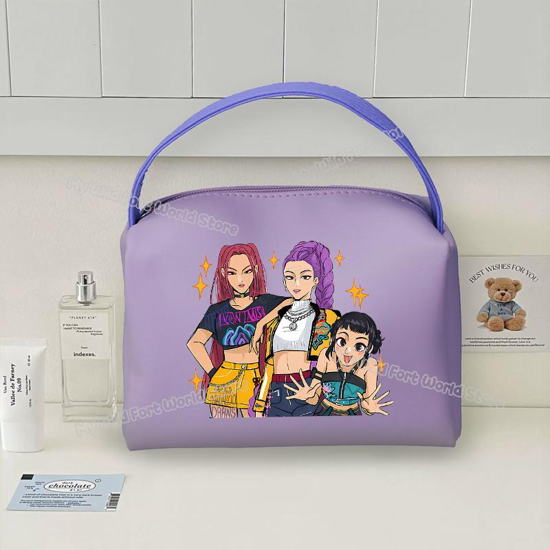 KPop Demon Hunters Handheld Make Up Bag Organizer for Women Portable Tracvel Cosmetics Handbag Waterproof Toiletry Makeup Bags
KPop Demon Hunters Handheld Make Up Bag Organizer for Women Portable Tracvel Cosmetics Handbag Waterproof Toiletry Makeup Bags