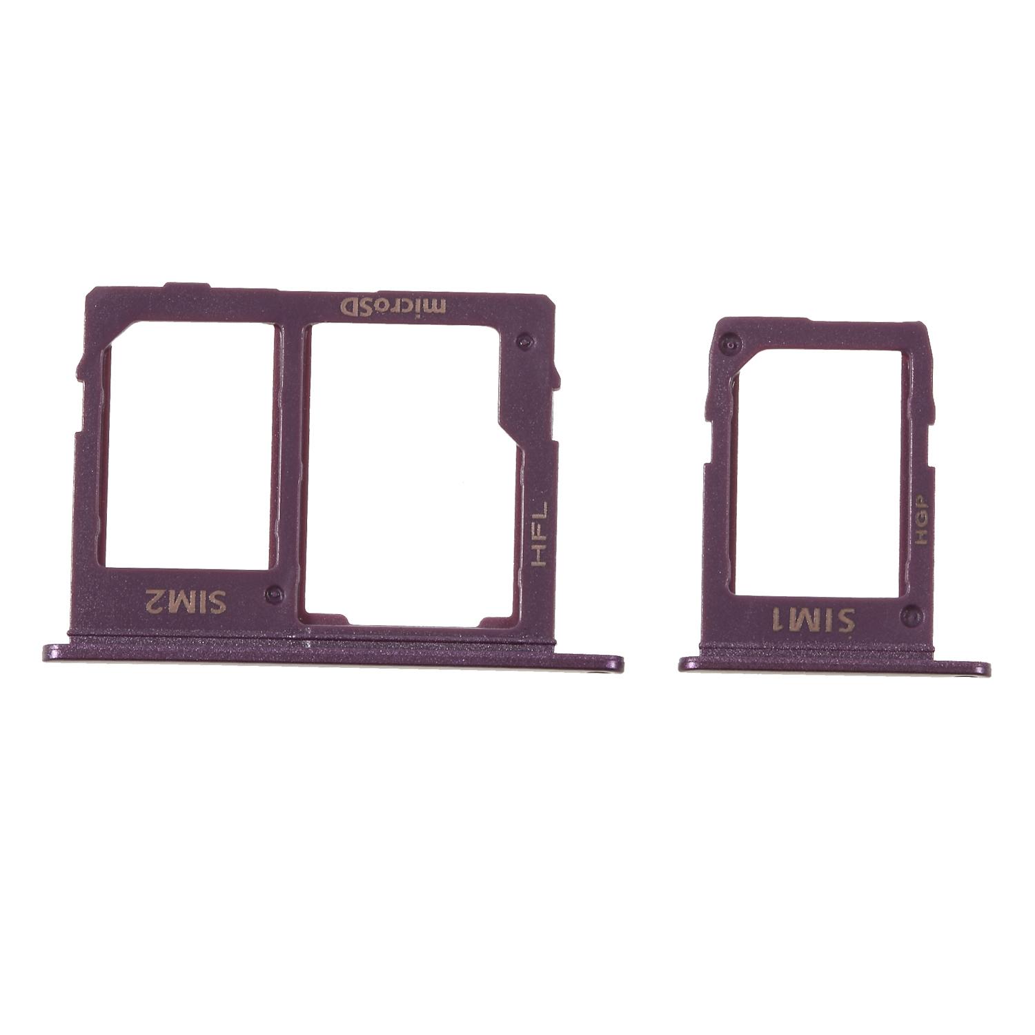 2PCS Dual SIM MicroSD Card Tray Holder Repair Part for Samsung Galaxy J6 (2018) Purple 
2PCS Dual SIM MicroSD Card Tray Holder Repair Part for Samsung Galaxy J6 (2018) Purple