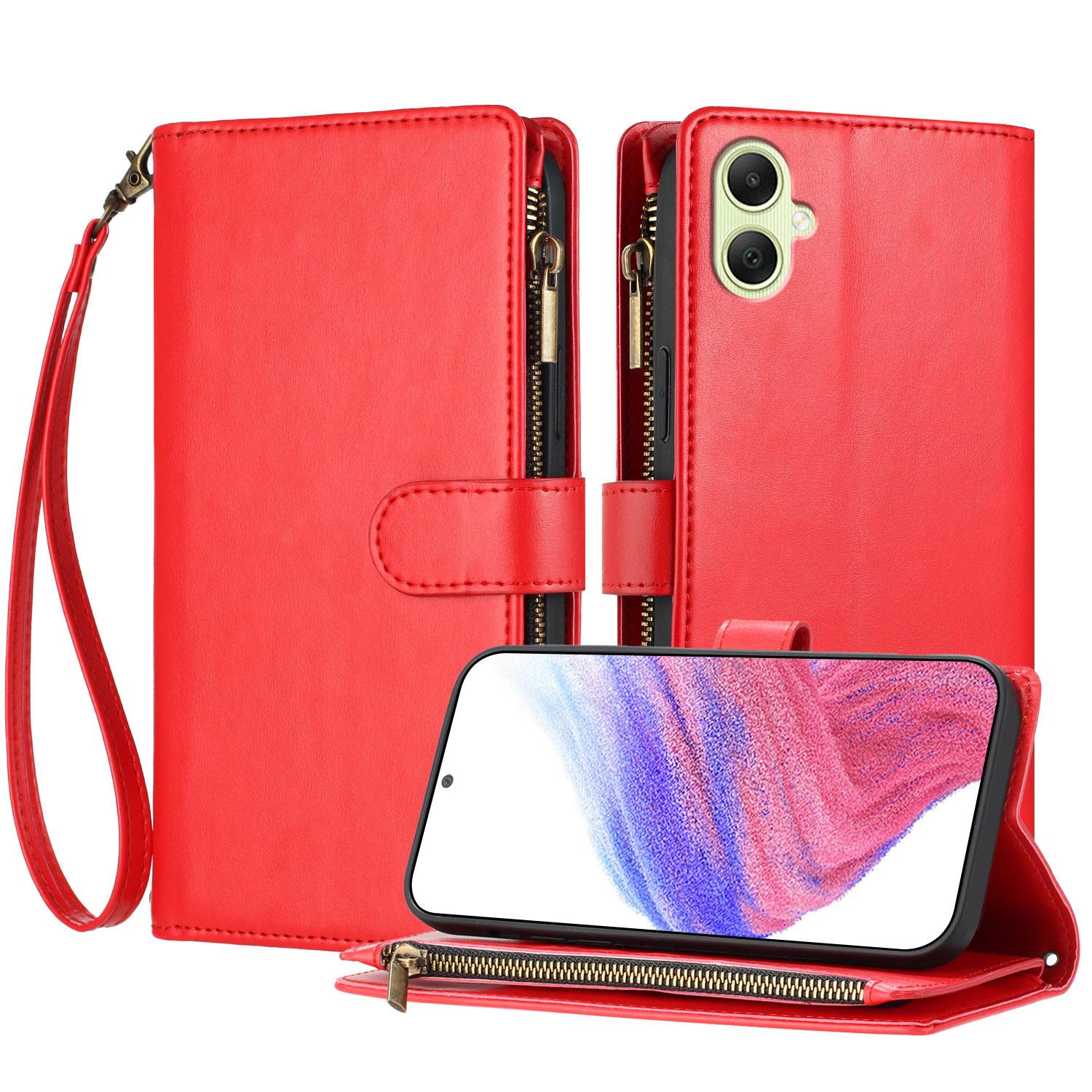 For Samsung Galaxy A05 4G Leather Case Zipper Wallet Stand Shockproof Phone Cover with Wrist Strap
For Samsung Galaxy A05 4G Leather Case Zipper Wallet Stand Shockproof Phone Cover with Wrist Strap