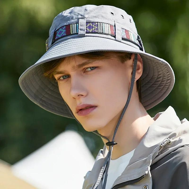 Outdoor Climbing Hats for Man Japanese Adjustable Western Cowsboy Fisherman Caps Women Wide Brim Travel Beach UV Protection Hats One Size сірий
Outdoor Climbing Hats for Man Japanese Adjustable Western Cowsboy Fisherman Caps Women Wide Brim Travel Beach UV Protection Hats One Size сірий