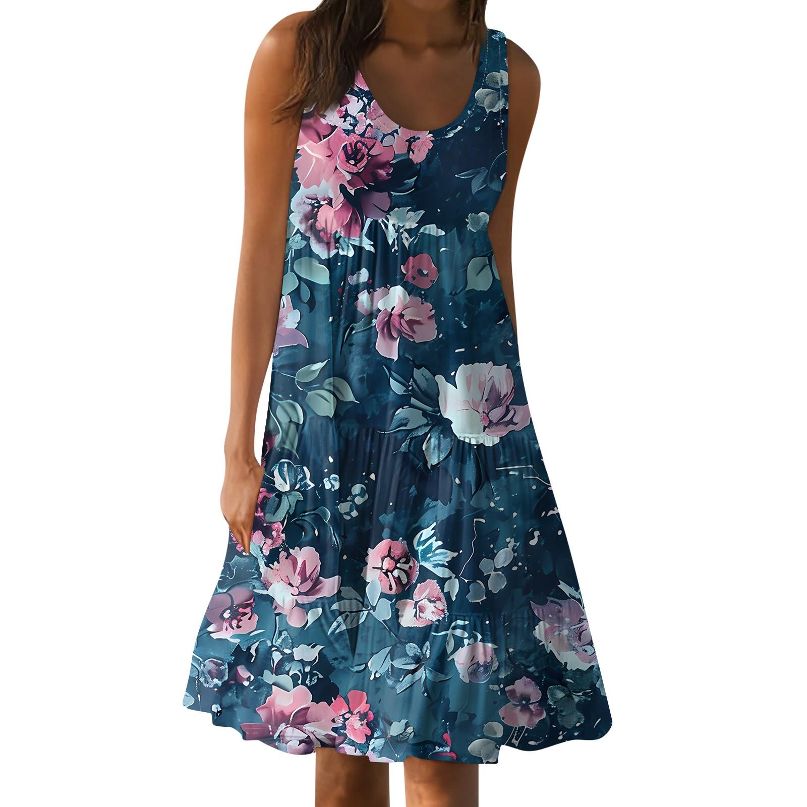 Гавайское платье для женщин, летние весенние плиссированные богемные платья, милые струящиеся пляжные платья без рукавов, прямые платья-майки, платья с круглым вырезом M
Гавайское платье для женщин, летние весенние плиссированные богемные платья, милые струящиеся пляжные платья без рукавов, прямые платья-майки, платья с круглым вырезом M