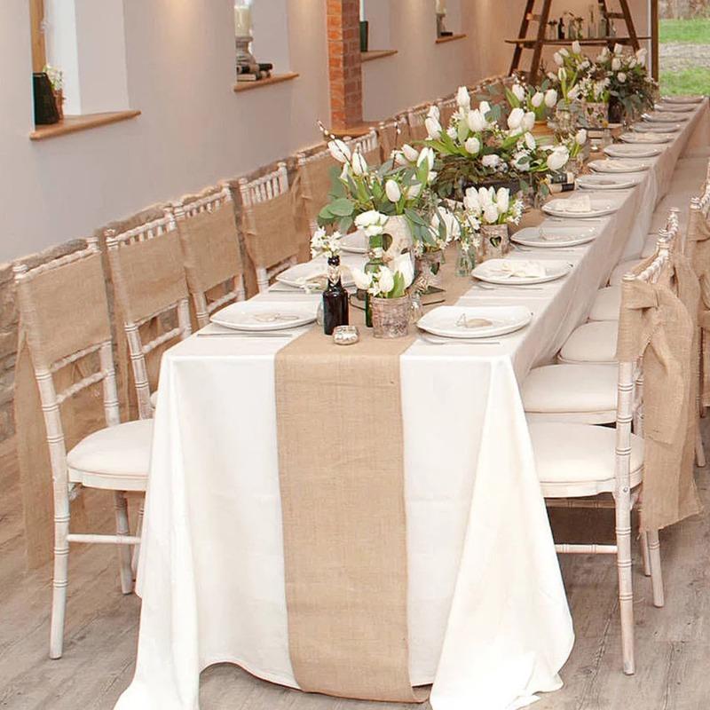 Vintage Burlap Hessian Table Runner Natural Jute Country Wedding Party Decoration home textiles For Christmas Home Table Runners 30X120CM
Vintage Burlap Hessian Table Runner Natural Jute Country Wedding Party Decoration home textiles For Christmas Home Table Runners 30X120CM