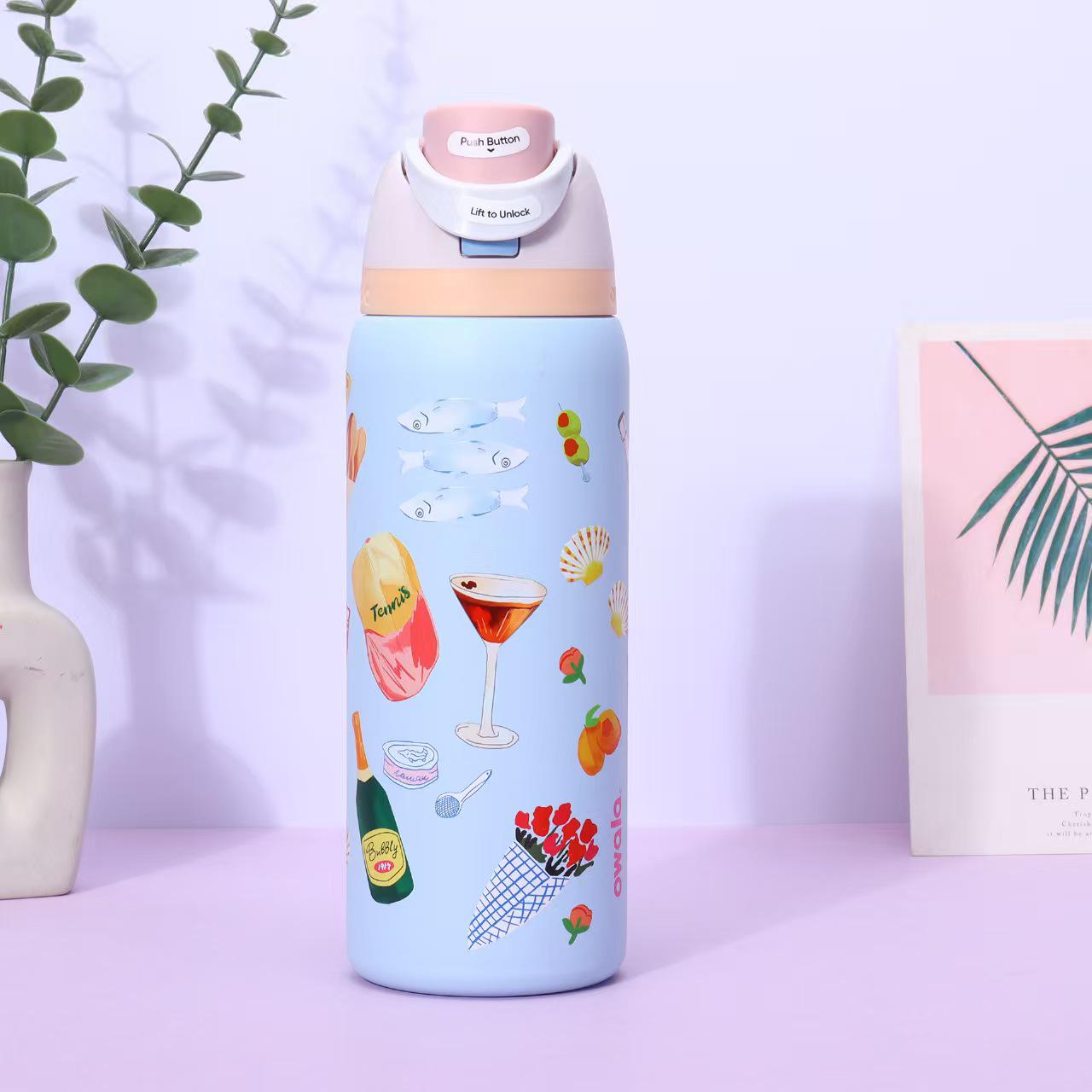 Ізольована туристична чашка для води Owala Style з нержавіючої сталі 304 32oz
Ізольована туристична чашка для води Owala Style з нержавіючої сталі 304 32oz