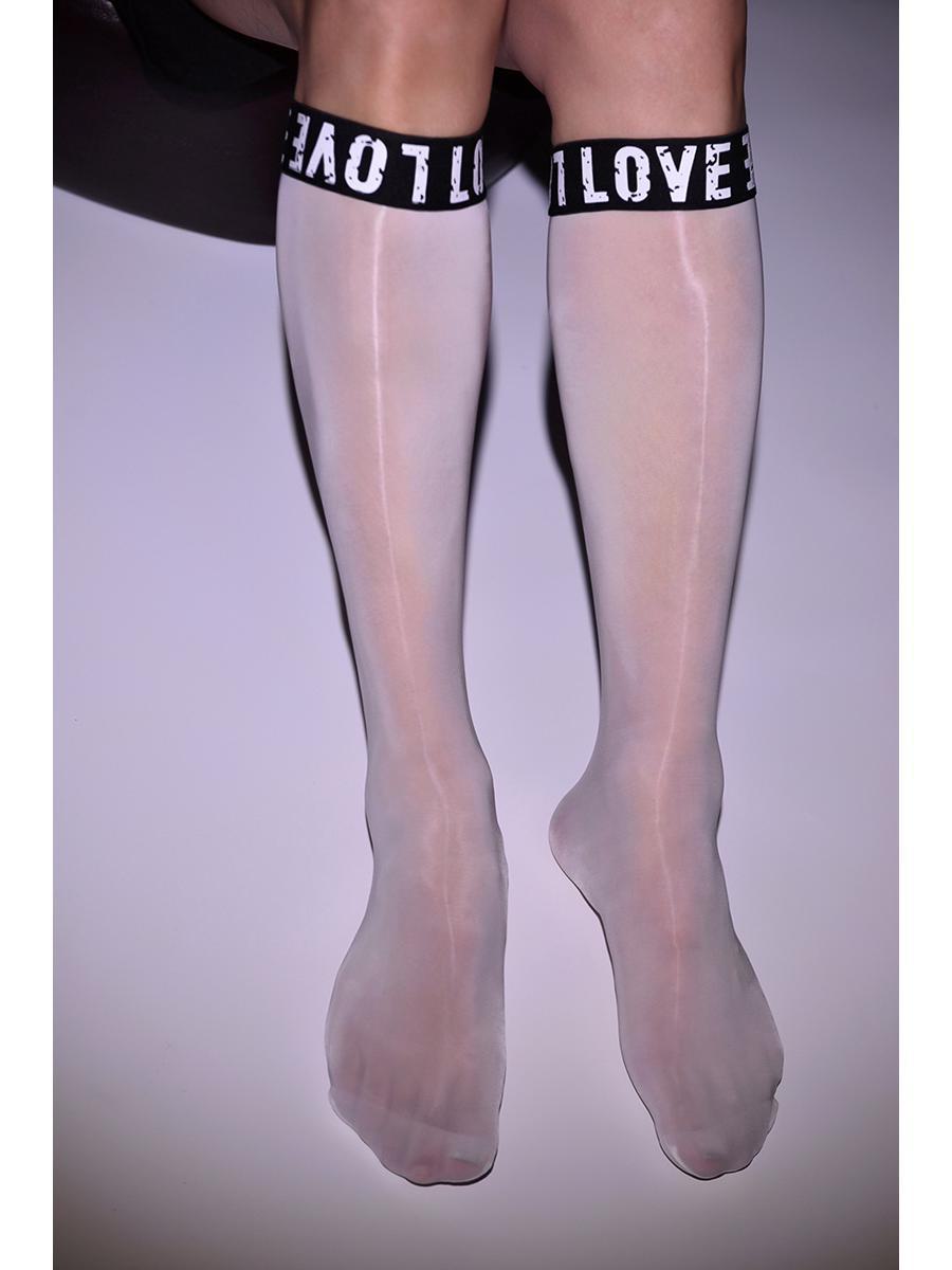Жіночі літні шовкові чорні нековзкі шкарпетки на середину труби Calf Socks, gold stamping letters білий
Жіночі літні шовкові чорні нековзкі шкарпетки на середину труби Calf Socks, gold stamping letters білий
