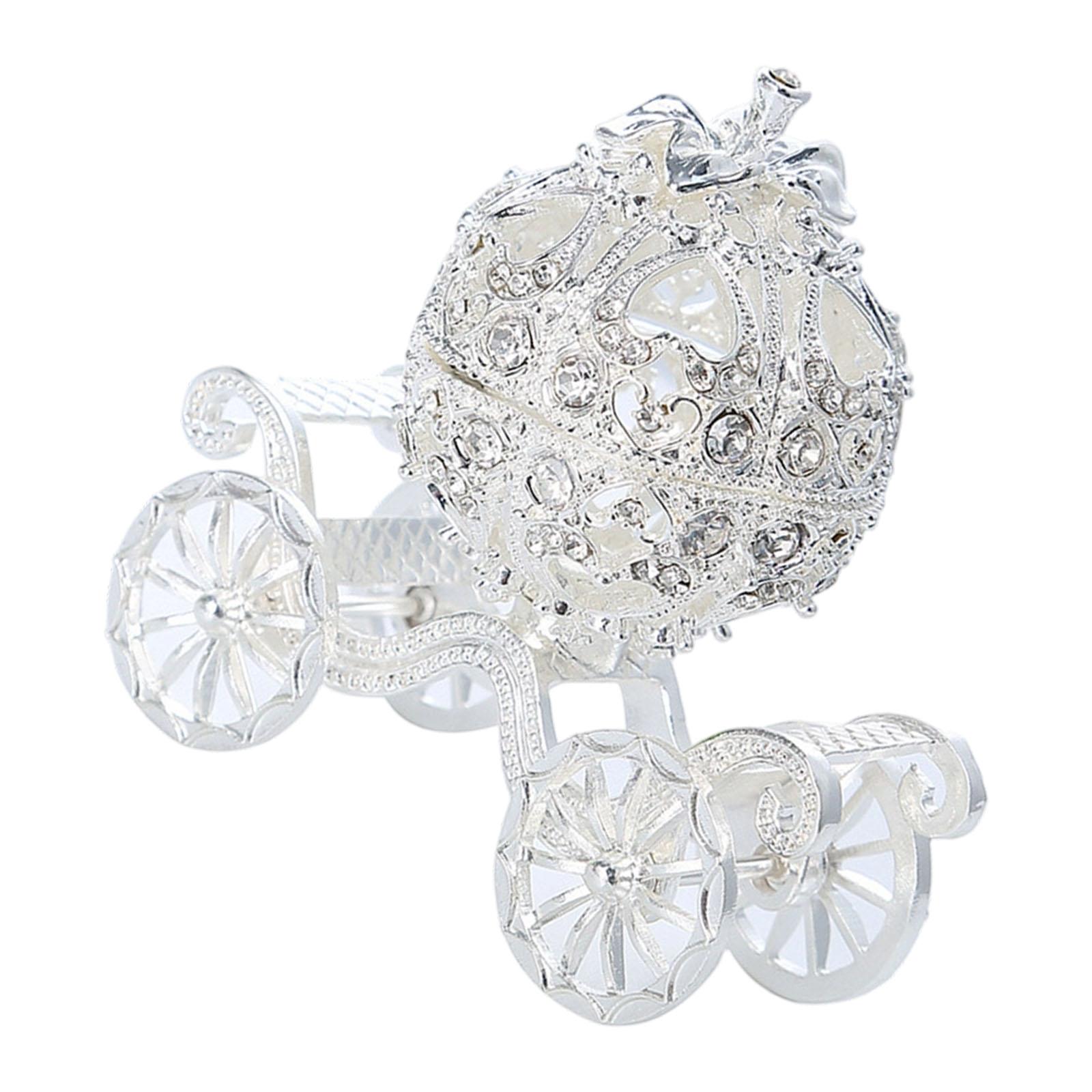 Intricate Pumpkin Coaches Jewelry Case Home Decoration Featuring Metallic Finish Perfect For Princess Room Or Gift Collection срібний
Intricate Pumpkin Coaches Jewelry Case Home Decoration Featuring Metallic Finish Perfect For Princess Room Or Gift Collection срібний
