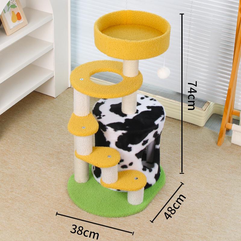 Фермерский коттедж Когтеточка и лежанка с сизалевым столбиком для крупных кошек
Фермерский коттедж Когтеточка и лежанка с сизалевым столбиком для крупных кошек