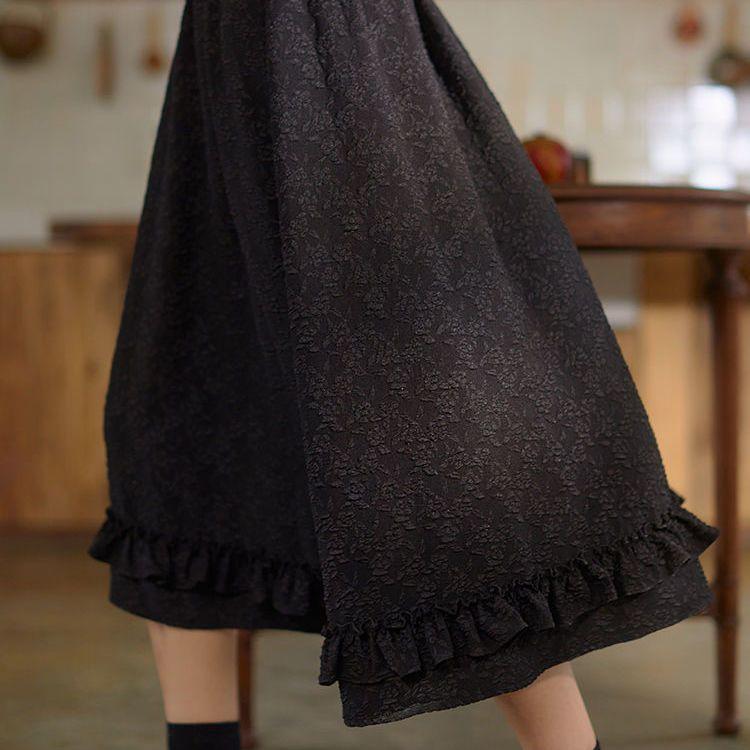 Черная юбка, женская кружевная жаккардовая юбка, женская летняя юбка средней длины с высокой талией в стиле ретро в стиле Лолиты L чёрный
Черная юбка, женская кружевная жаккардовая юбка, женская летняя юбка средней длины с высокой талией в стиле ретро в стиле Лолиты L чёрный