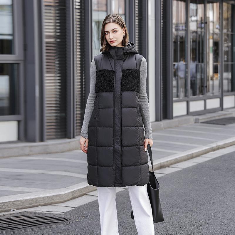 Женский осенне-зимний теплый жилет средней длины с капюшоном XS
Женский осенне-зимний теплый жилет средней длины с капюшоном XS