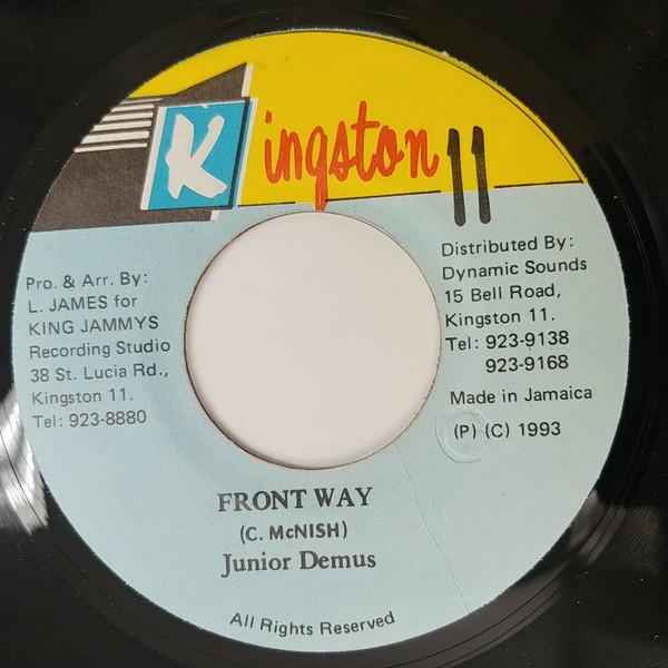 7inch Record JUNIOR DEMUS - Front Way NONE Kingston 11 1993 Jamaica Reggae, Ska & Dub Used
7inch Record JUNIOR DEMUS - Front Way NONE Kingston 11 1993 Jamaica Reggae, Ska & Dub Used