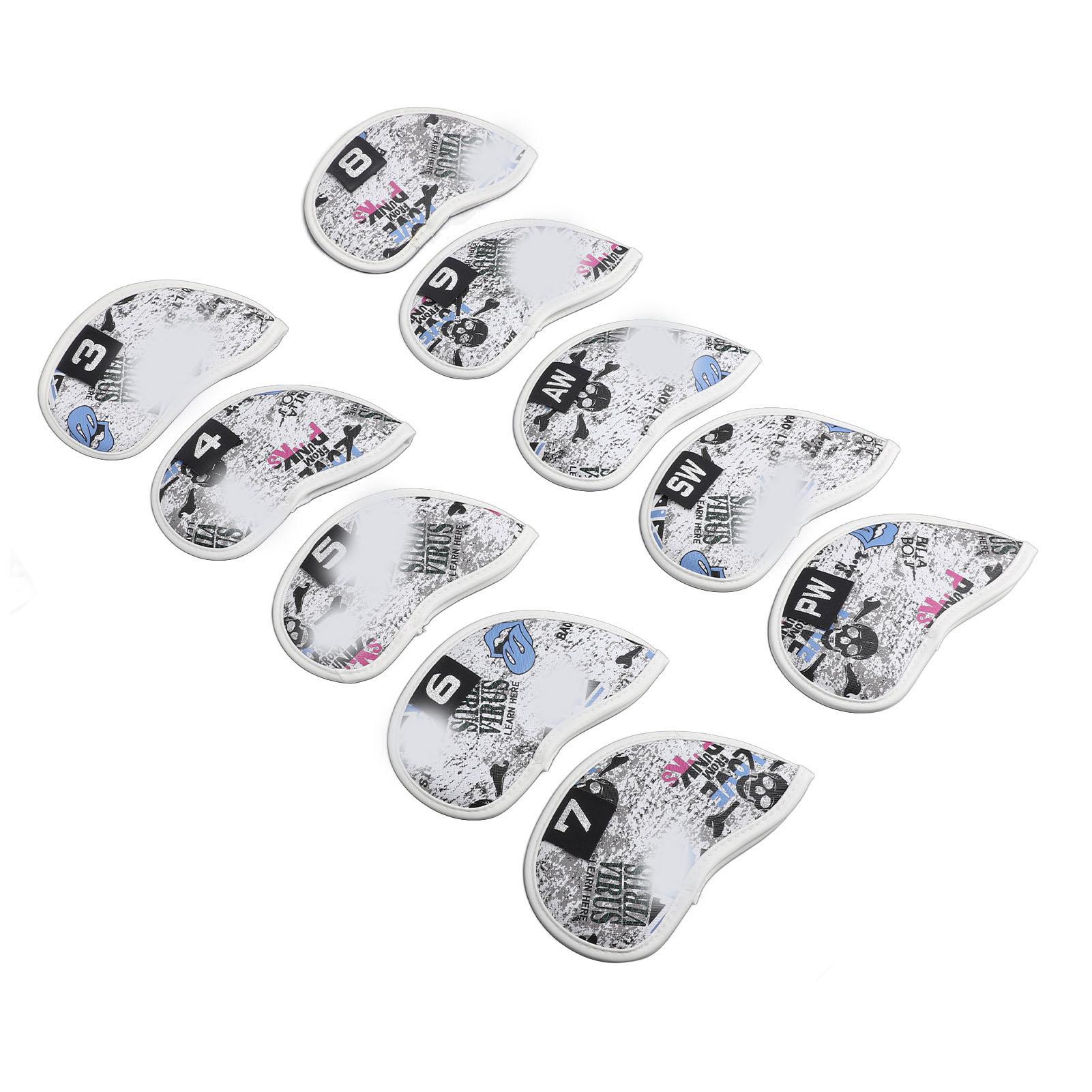 10pcs Golf Iron Covers Skull Pattern PU Scratch Proof Club Iron Head Protector for Daily Use Competition
10pcs Golf Iron Covers Skull Pattern PU Scratch Proof Club Iron Head Protector for Daily Use Competition