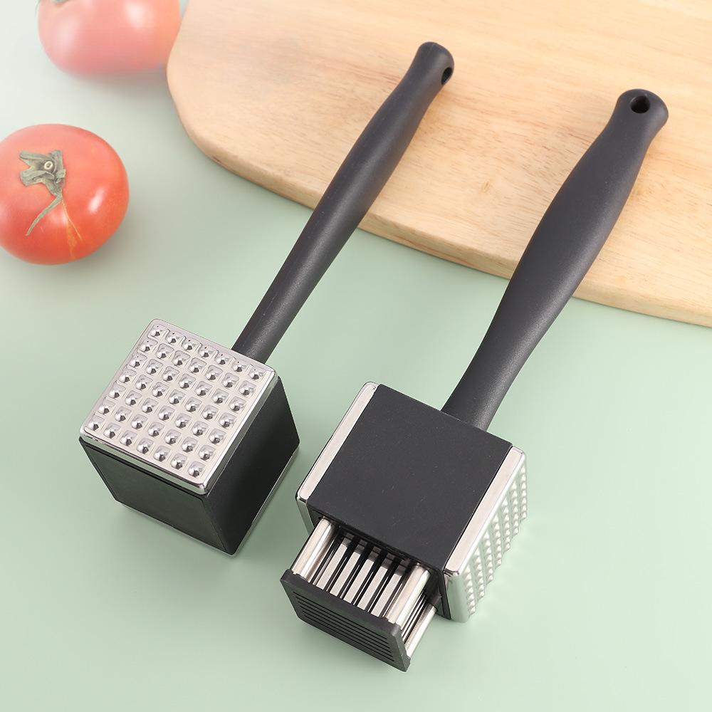 1pc 2-in-1 Stainless Steel Meat Looser, Kitchen Tenderizer Hammer, Home Portable Meat Processing Tool 1pc чорний
1pc 2-in-1 Stainless Steel Meat Looser, Kitchen Tenderizer Hammer, Home Portable Meat Processing Tool 1pc чорний