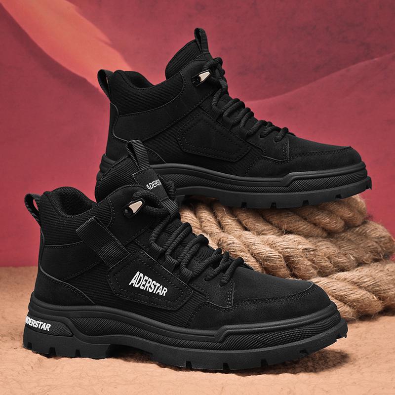 High Quality Men s Hiking Shoes Outdoor Fashion Workwear Boots Trendy New Casual Shoes Thick Soled Mid Top Lace Up Men s Boots 39 чёрный
High Quality Men s Hiking Shoes Outdoor Fashion Workwear Boots Trendy New Casual Shoes Thick Soled Mid Top Lace Up Men s Boots 39 чёрный