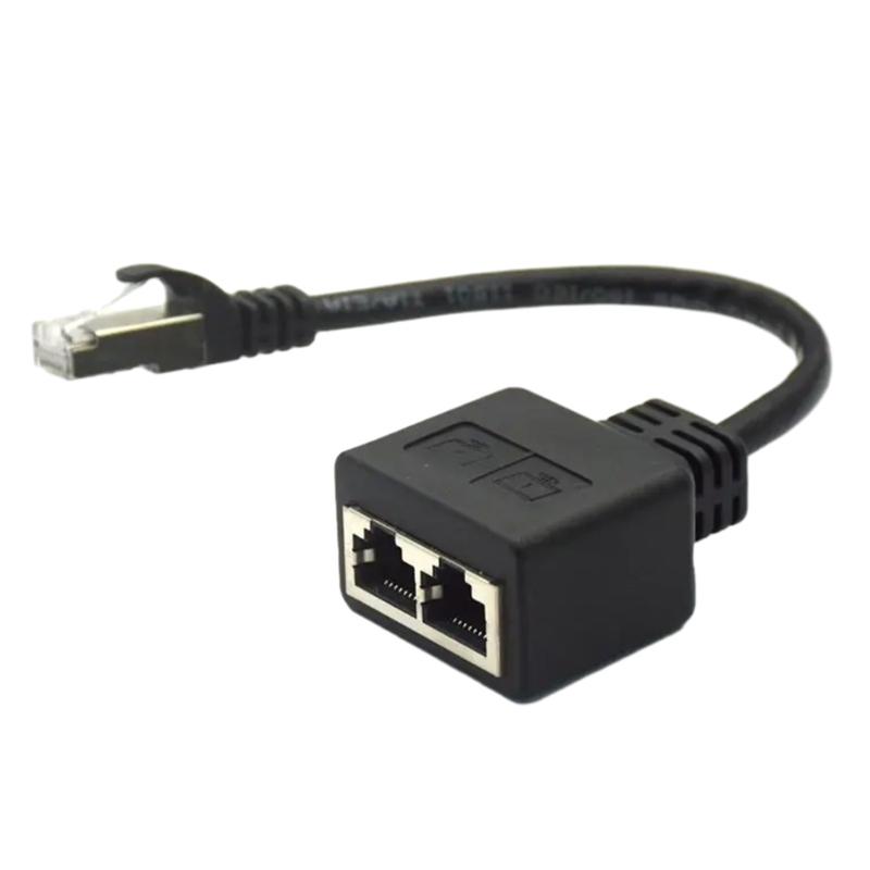 RJ45 Splitter Adapter Cable Male to 2xFemale Connectors LAN Ethernet Cable Extender Networks Adaptor Plug Cord 1
RJ45 Splitter Adapter Cable Male to 2xFemale Connectors LAN Ethernet Cable Extender Networks Adaptor Plug Cord 1