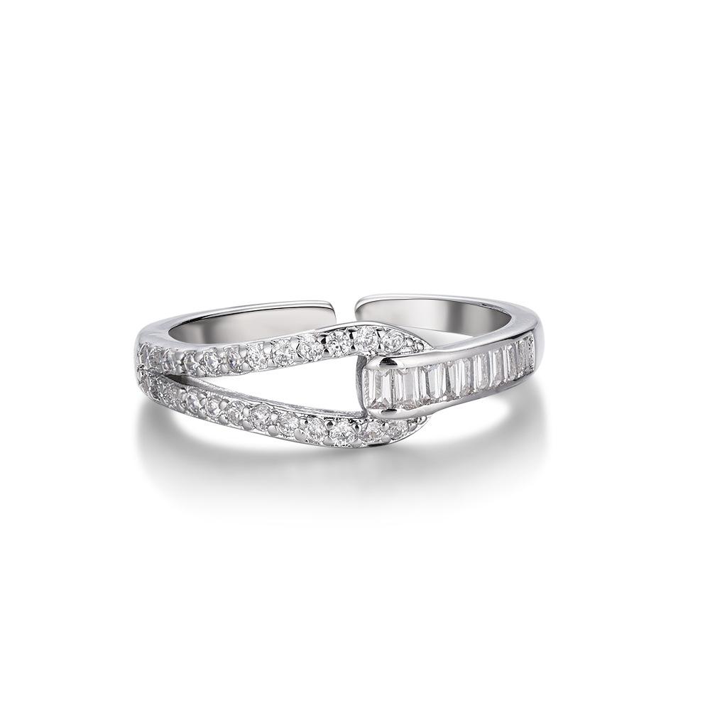 Plated 18k haute couture micro-set diamond opening ring ins cold wind small sexy ring
Plated 18k haute couture micro-set diamond opening ring ins cold wind small sexy ring