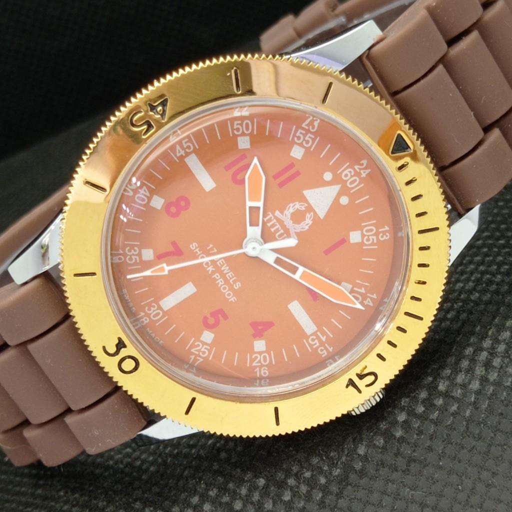 REFURBISHED SWISS MENS 40MM TITUS TURNABLE BEZEL ORANGE DIAL WATCH a303247-2 R1013-000a303247
REFURBISHED SWISS MENS 40MM TITUS TURNABLE BEZEL ORANGE DIAL WATCH a303247-2 R1013-000a303247