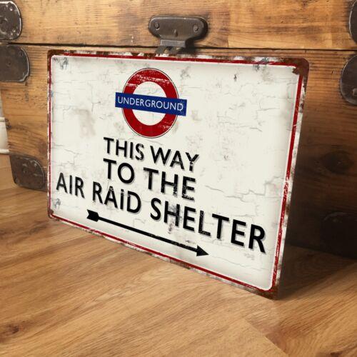 Air Shelter Metal Sign WW2 Vintage British World War aluminum 20x30cm
Air Shelter Metal Sign WW2 Vintage British World War aluminum 20x30cm