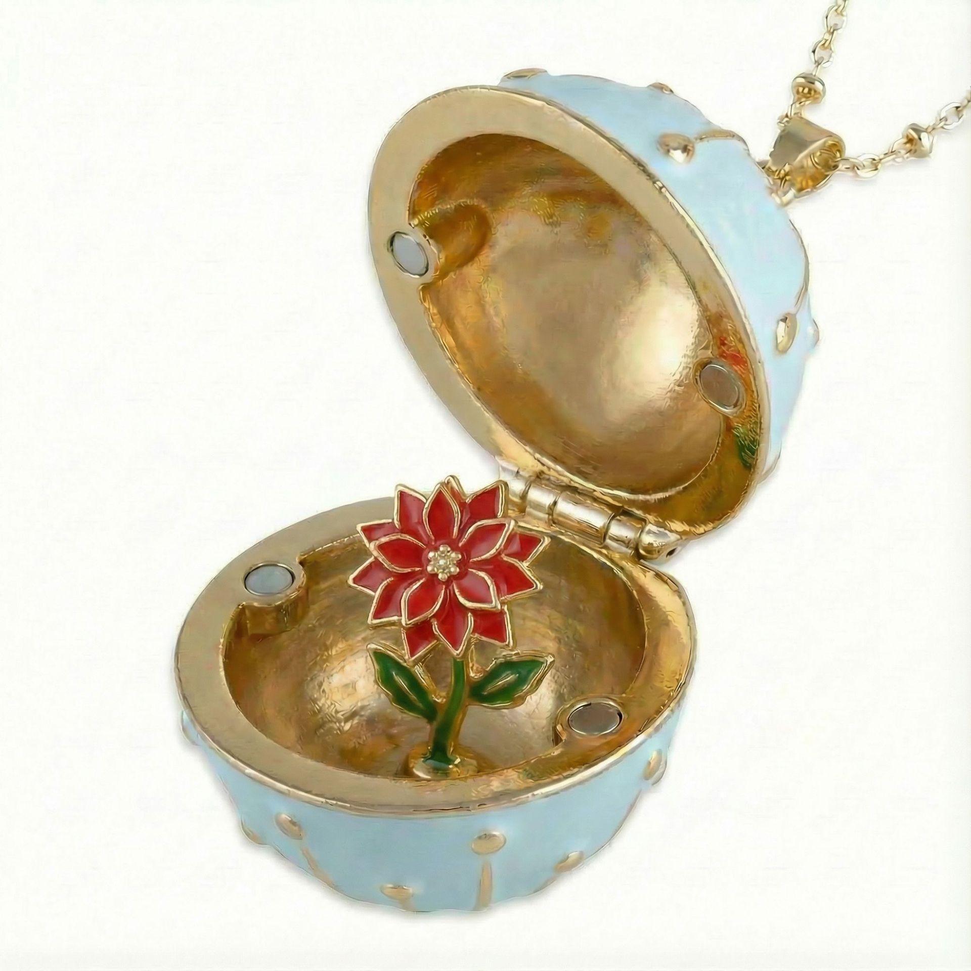 December Round Box Can Be Opened And Closed Flower Design Small Necklace Copper Gold-Plated Color Retention
December Round Box Can Be Opened And Closed Flower Design Small Necklace Copper Gold-Plated Color Retention