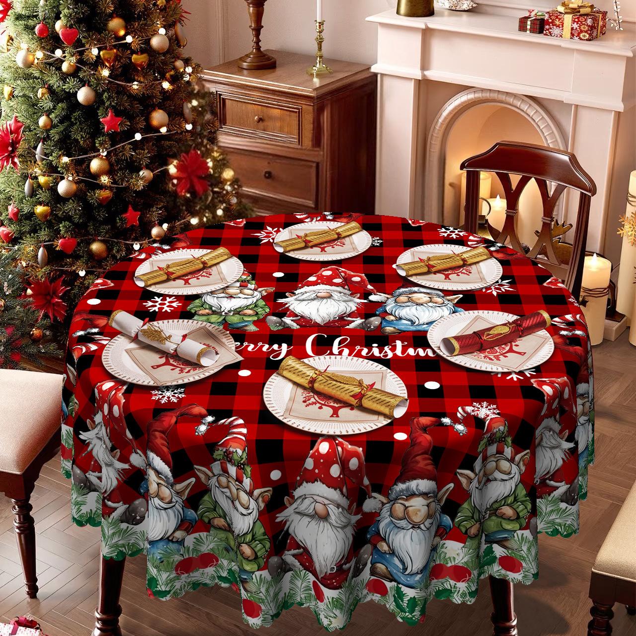 Christmas-Themed Tablecloth, High-End Home Store Tablecloth, Christmas Dwarf Print Festive Atmosphere Layout Round tablecloth-152x152cm
Christmas-Themed Tablecloth, High-End Home Store Tablecloth, Christmas Dwarf Print Festive Atmosphere Layout Round tablecloth-152x152cm