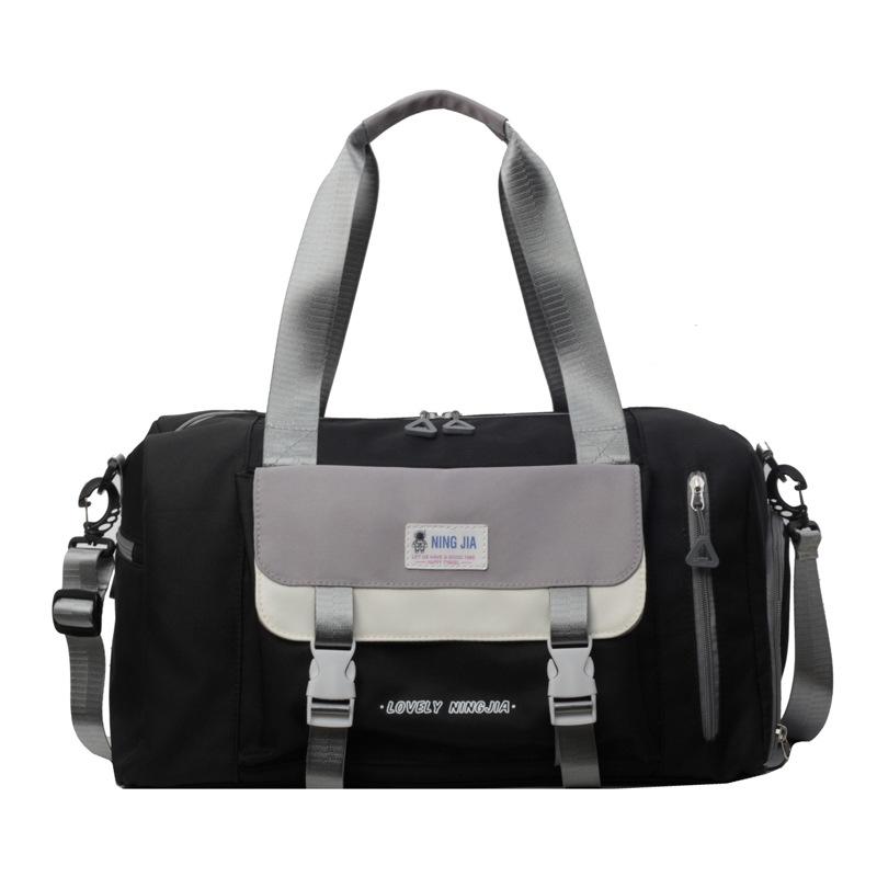 Милый стиль колледжа Большая вместимость Многокарманная Сумка-тоут Повседневная Контрастная Дорожная сумка Можно надеть на ручку и Отделение для обуви чёрный
Милый стиль колледжа Большая вместимость Многокарманная Сумка-тоут Повседневная Контрастная Дорожная сумка Можно надеть на ручку и Отделение для обуви чёрный