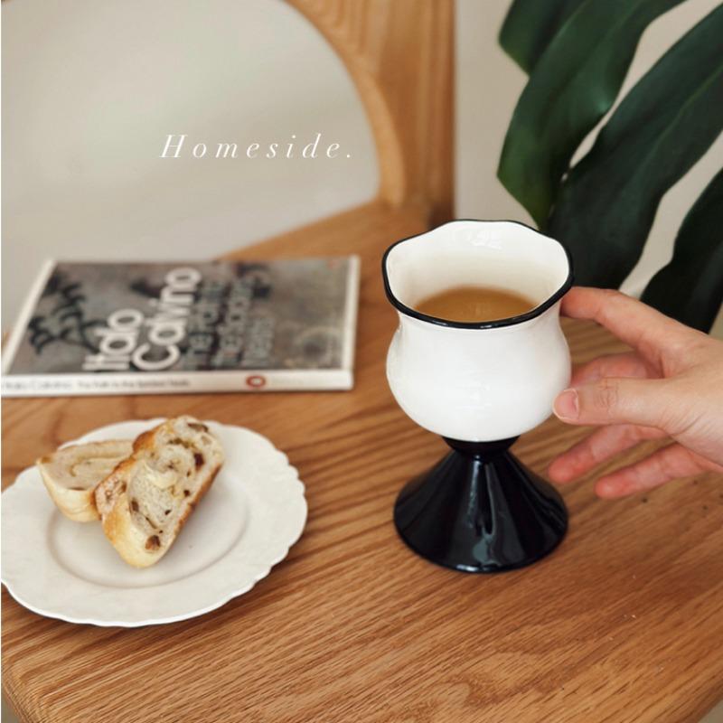 Vintage Ceramic Stemware French Cocktail Glass Small Group Senior Coffee Cup Water Cup Flower Shaped Red Wine Cup 250ml чёрный
Vintage Ceramic Stemware French Cocktail Glass Small Group Senior Coffee Cup Water Cup Flower Shaped Red Wine Cup 250ml чёрный